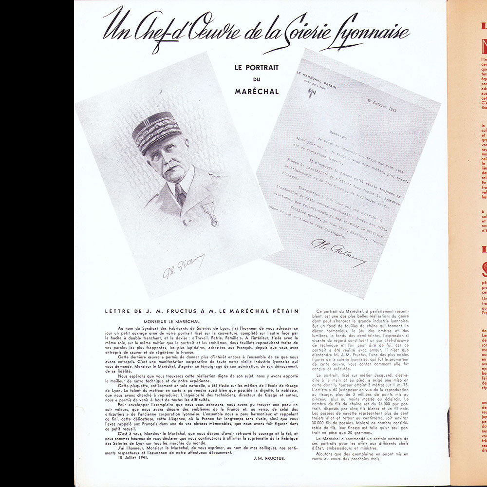 A la Française, n°9, octobre novembre 1941