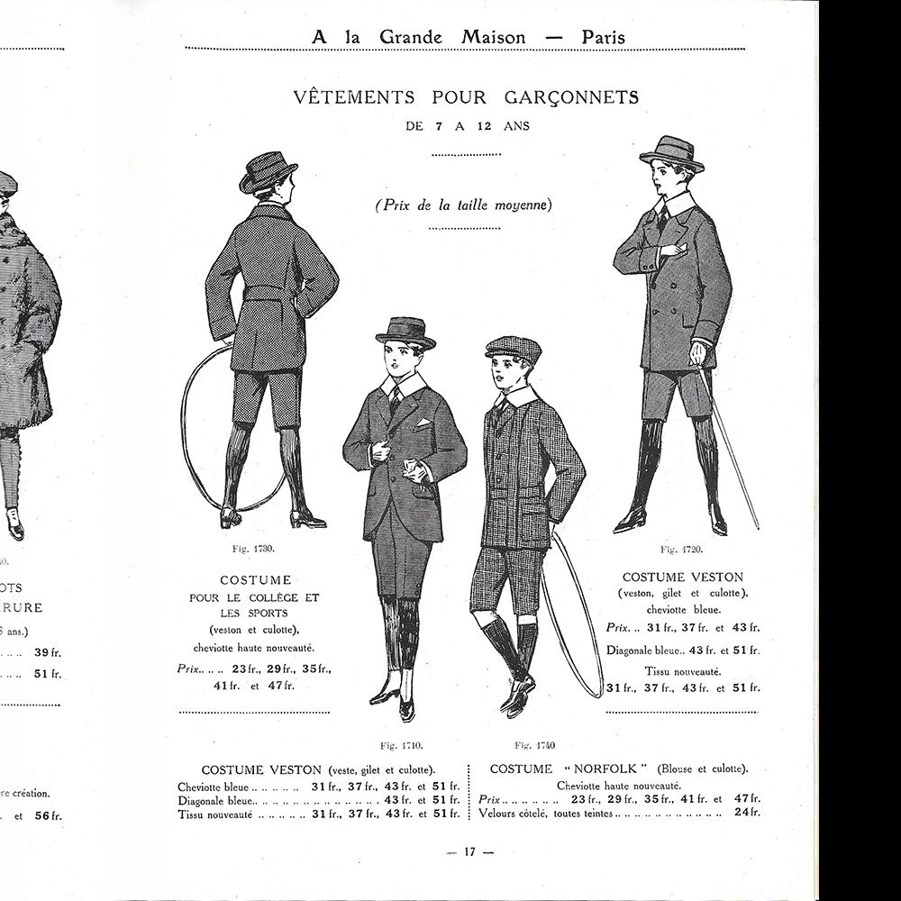 A La Grande Maison - Catalogue Hiver 1912-1913, couverture de Bernard Boutet de Monvel