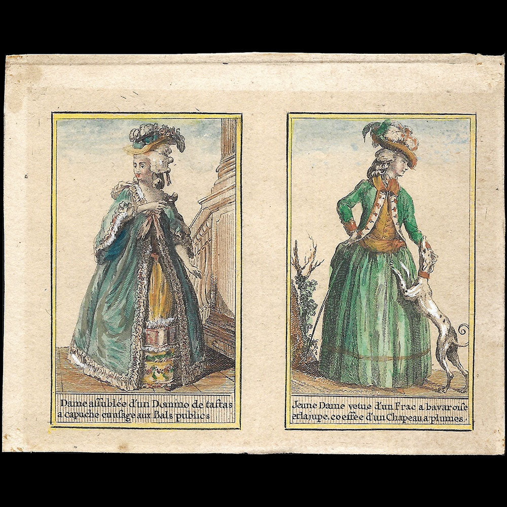 Almanach Lyrico-galant - Réunion de 4 gravures (1784)