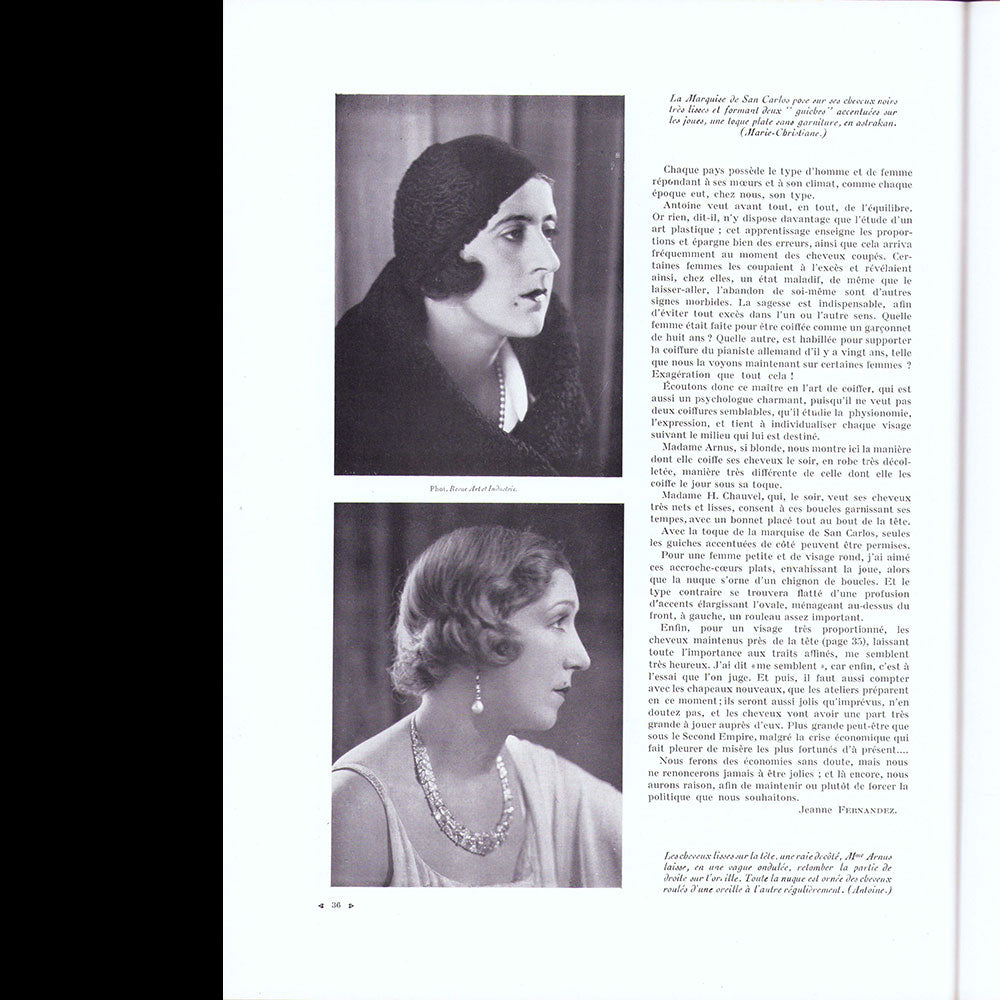 Chanel - Art et Industrie, février 1931, Chez Mademoiselle Chanel