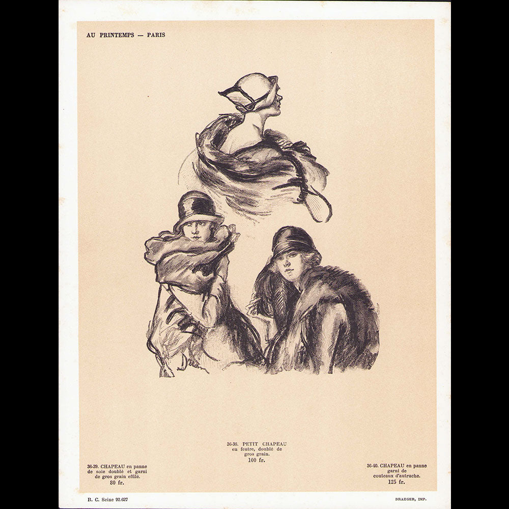 Au Printemps - Saison 1924-1925, couverture de Drian