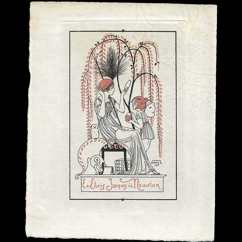 Barbier - Ex-libris de Jacques de Nouvion par George Barbier (1913)