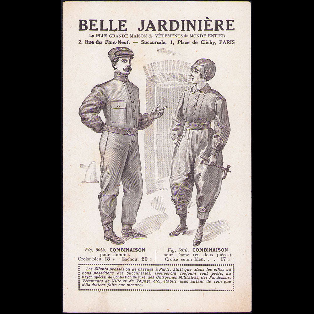 A la Belle Jardinière - Vêtements de travail (1916)