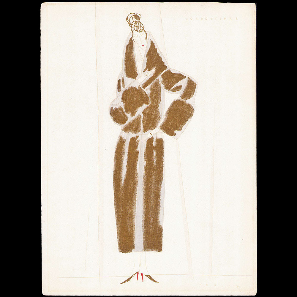 Fourrures Max - La Dernière Lettre Persane - Condottiere par Eduardo Garcia Benito (1920)