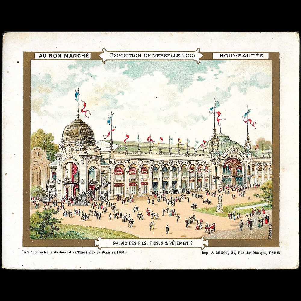 Au Bon Marché - Exposition Universelle de Paris - Palais des Fils, Tissus, Vêtements (1900)