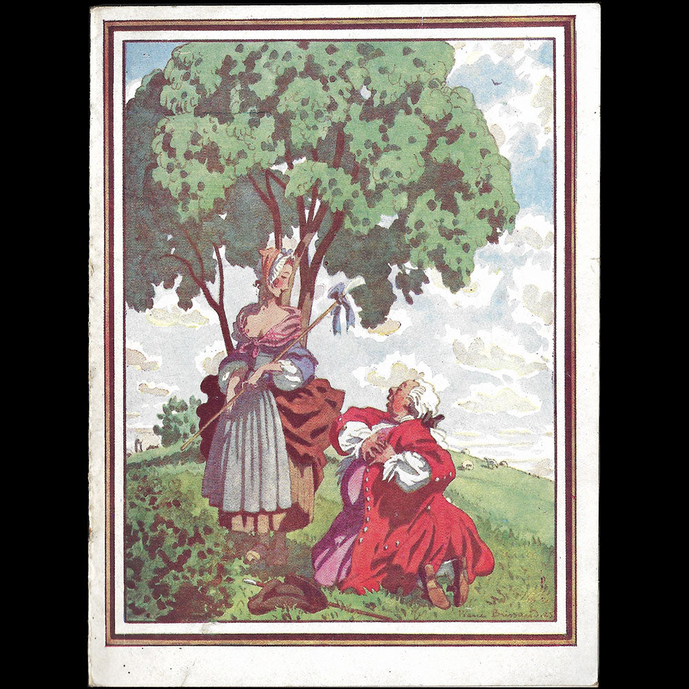 J'aime - Programme de théâtre, couverture de Pierre Brissaud (1926-1927)