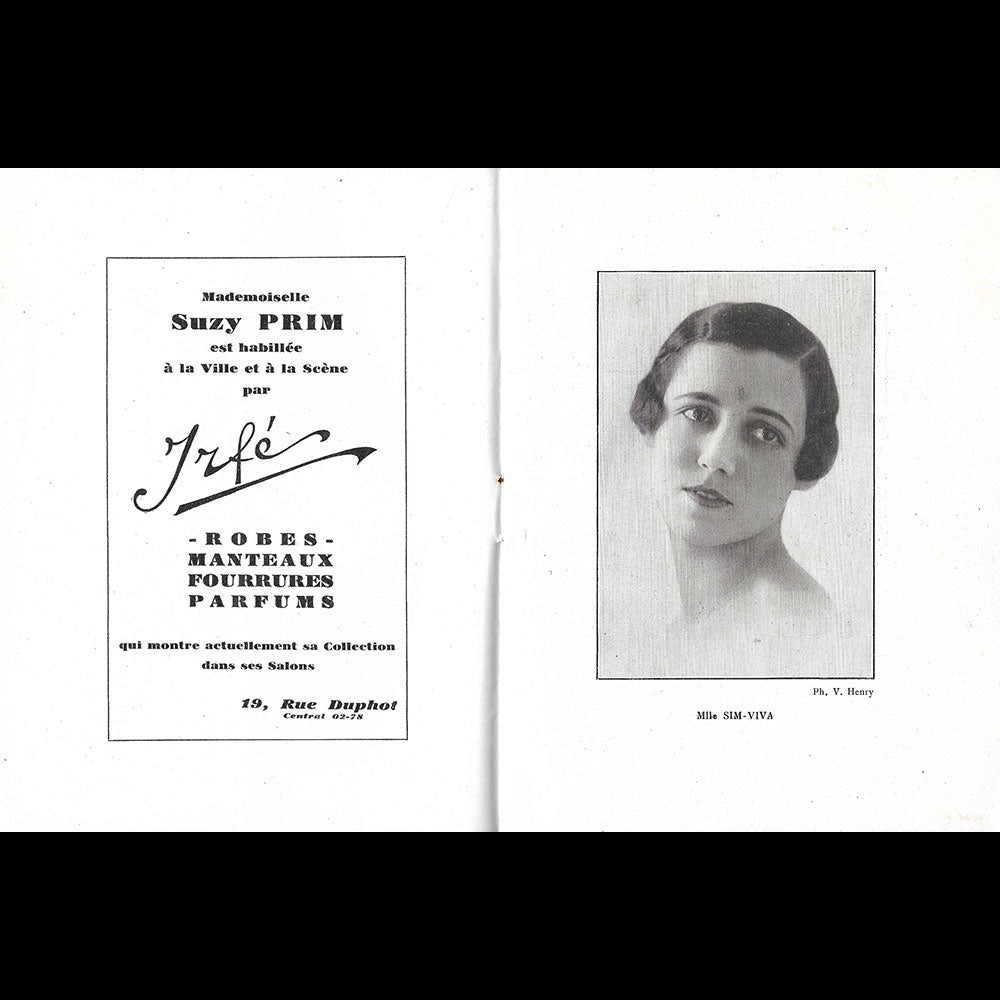 Mercenary Mary - Programme de théâtre, couverture de Pierre Brissaud (1926-1927)