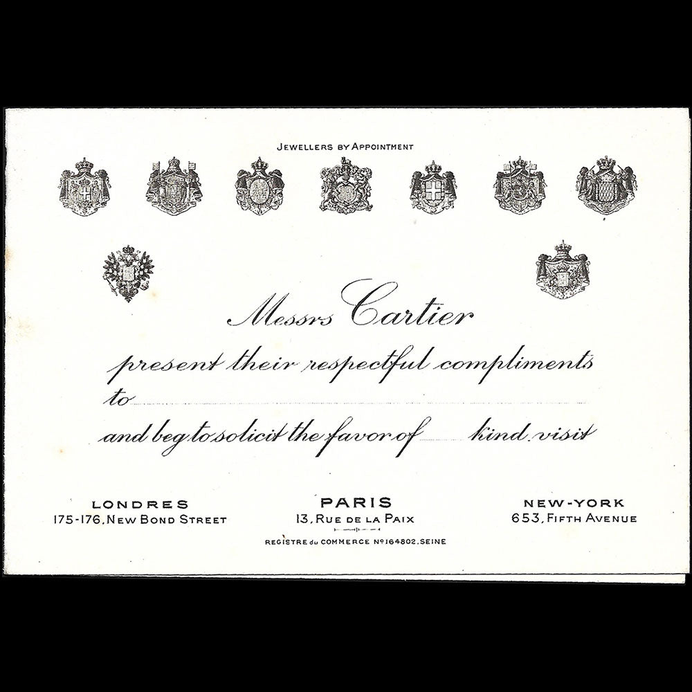 Cartier - Invitation des frères Cartier (1930s)
