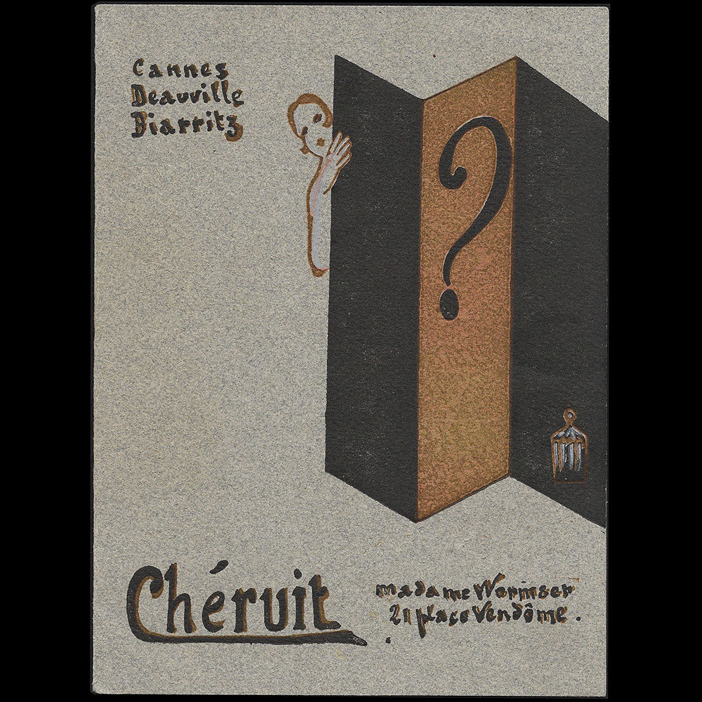 Cheruit - Invitation de la maison de couture (1920s)