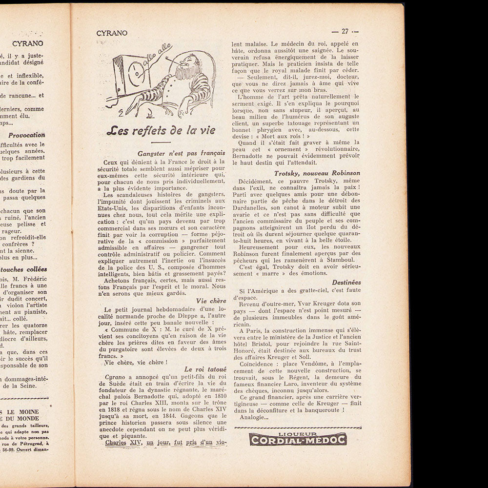 Cyrano, 3 avril 1932, couverture de Mad