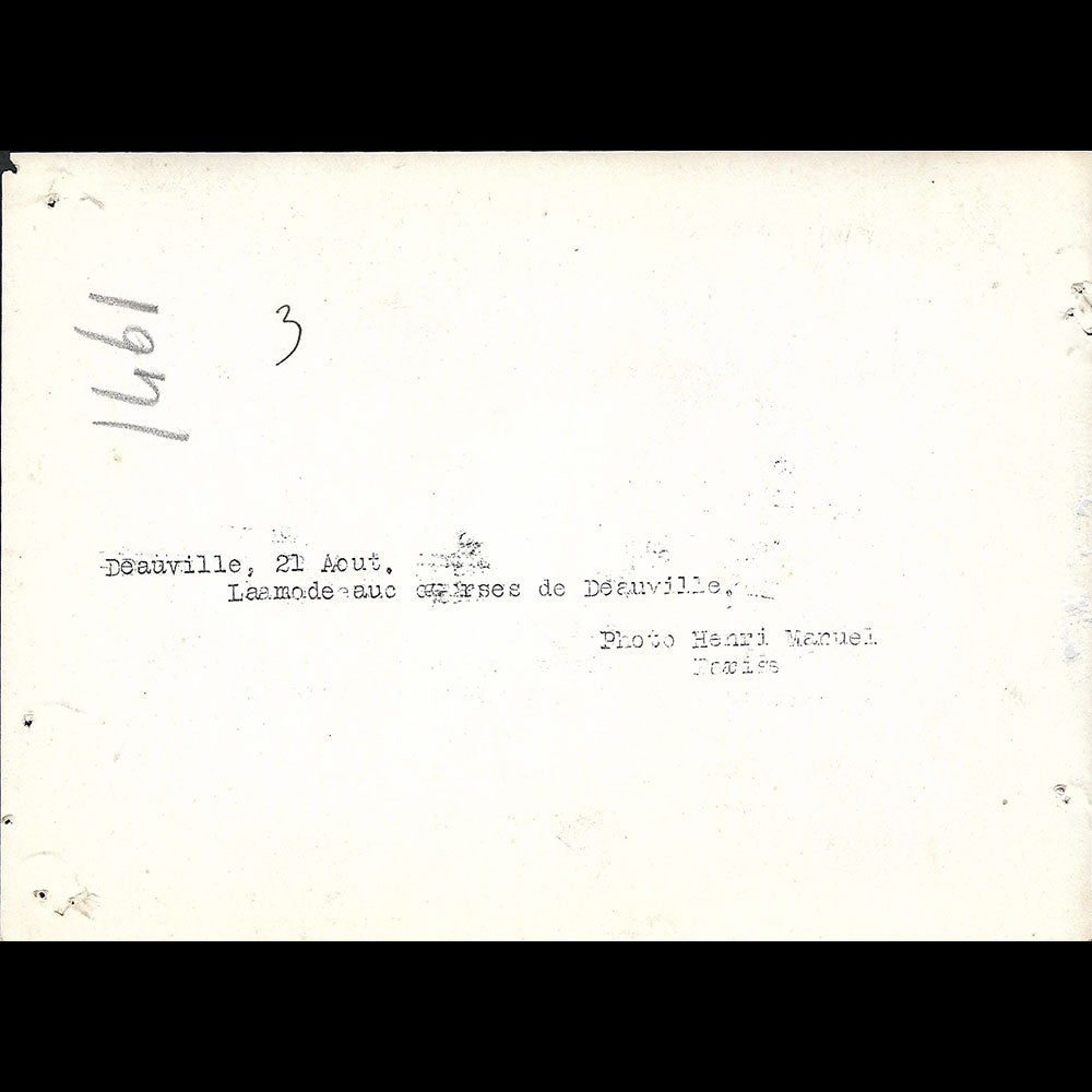 Elégante, la mode aux courses à Deauville, photographie de Henri Manuel (1926)