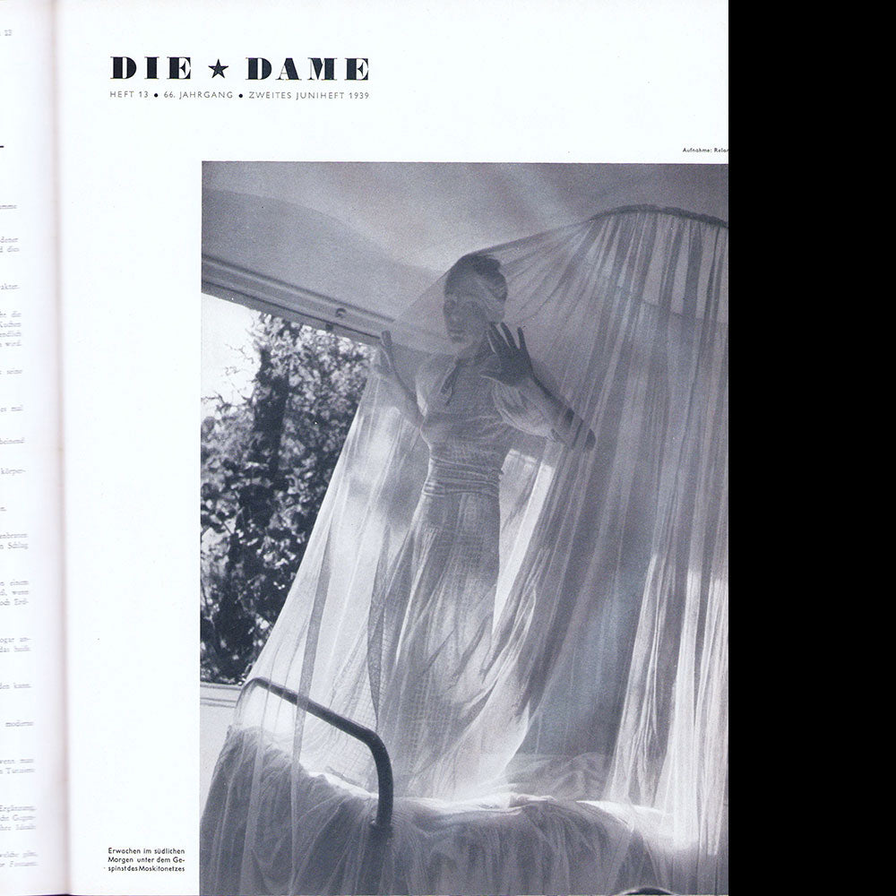 Die Dame 1939, réunion de 13 numéros (janvier à juillet 1939)