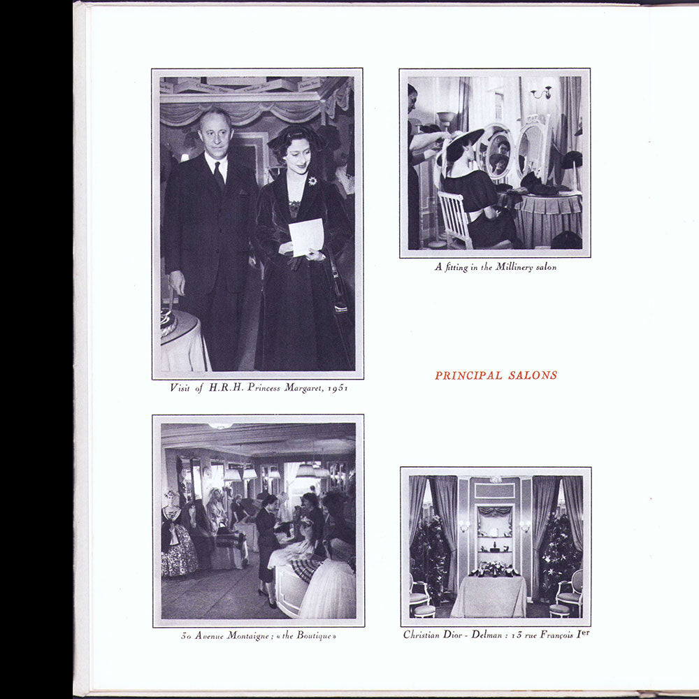 Christian Dior - Plaquette de présentation, version anglaise (1953)