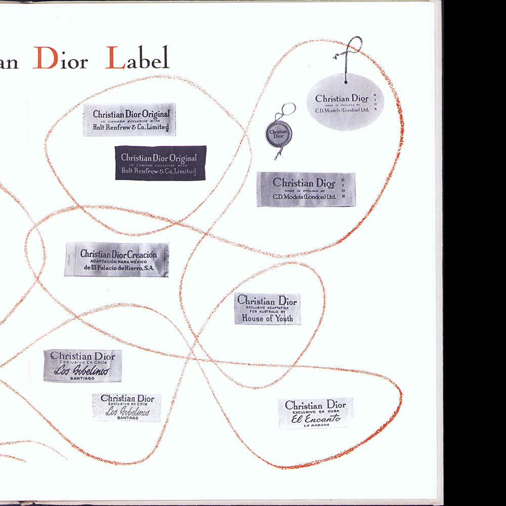 Christian Dior - Plaquette de présentation, version anglaise (1953)