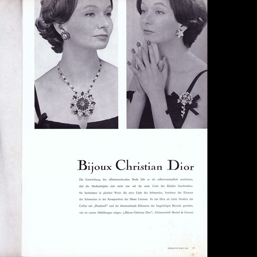 Elegante Welt, n°9, September 1960, couverture de Jon Abbot