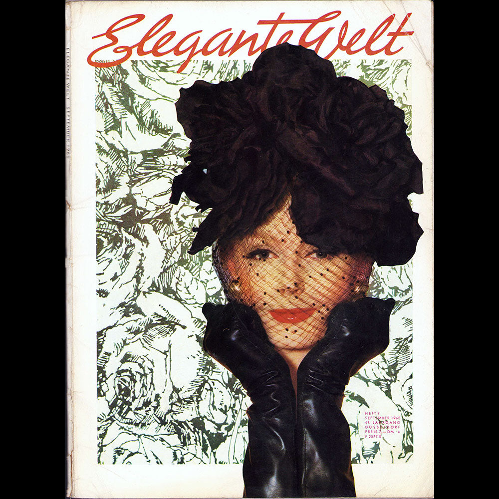 Elegante Welt, n°9, September 1960, couverture de Jon Abbot
