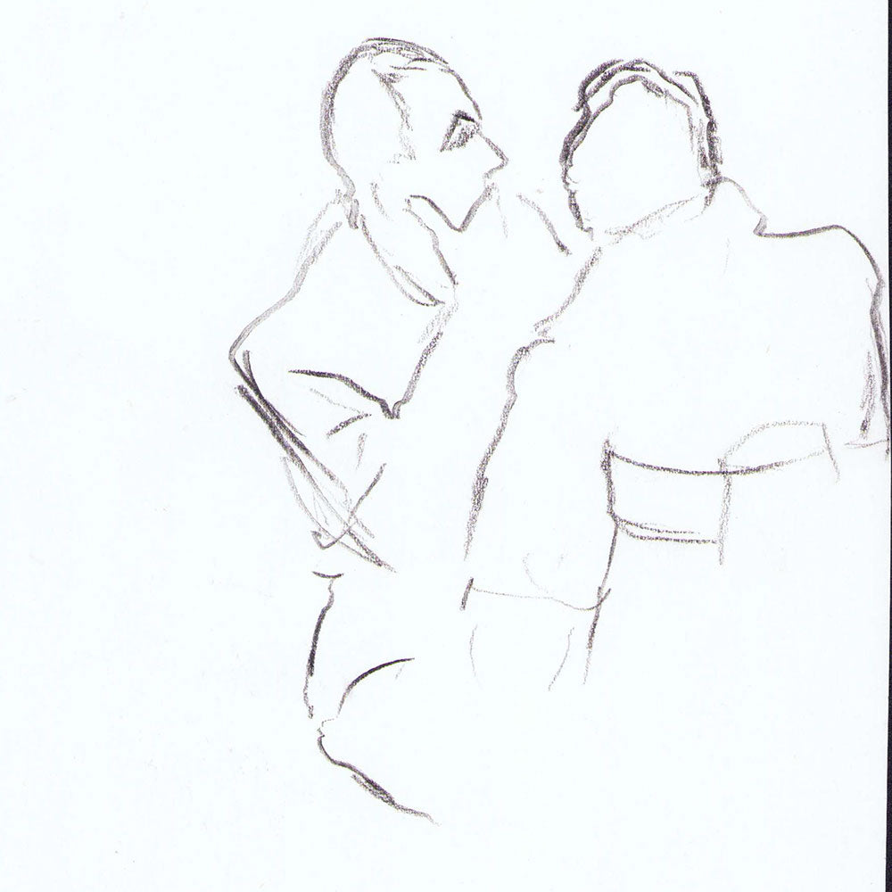 Conversation, dessin d'Eric (1930s)
