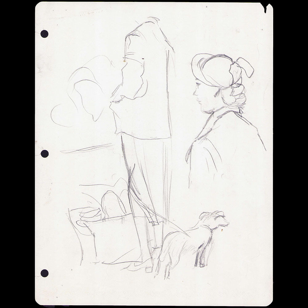 Croquis, dessins d'Eric (1930-1940s)