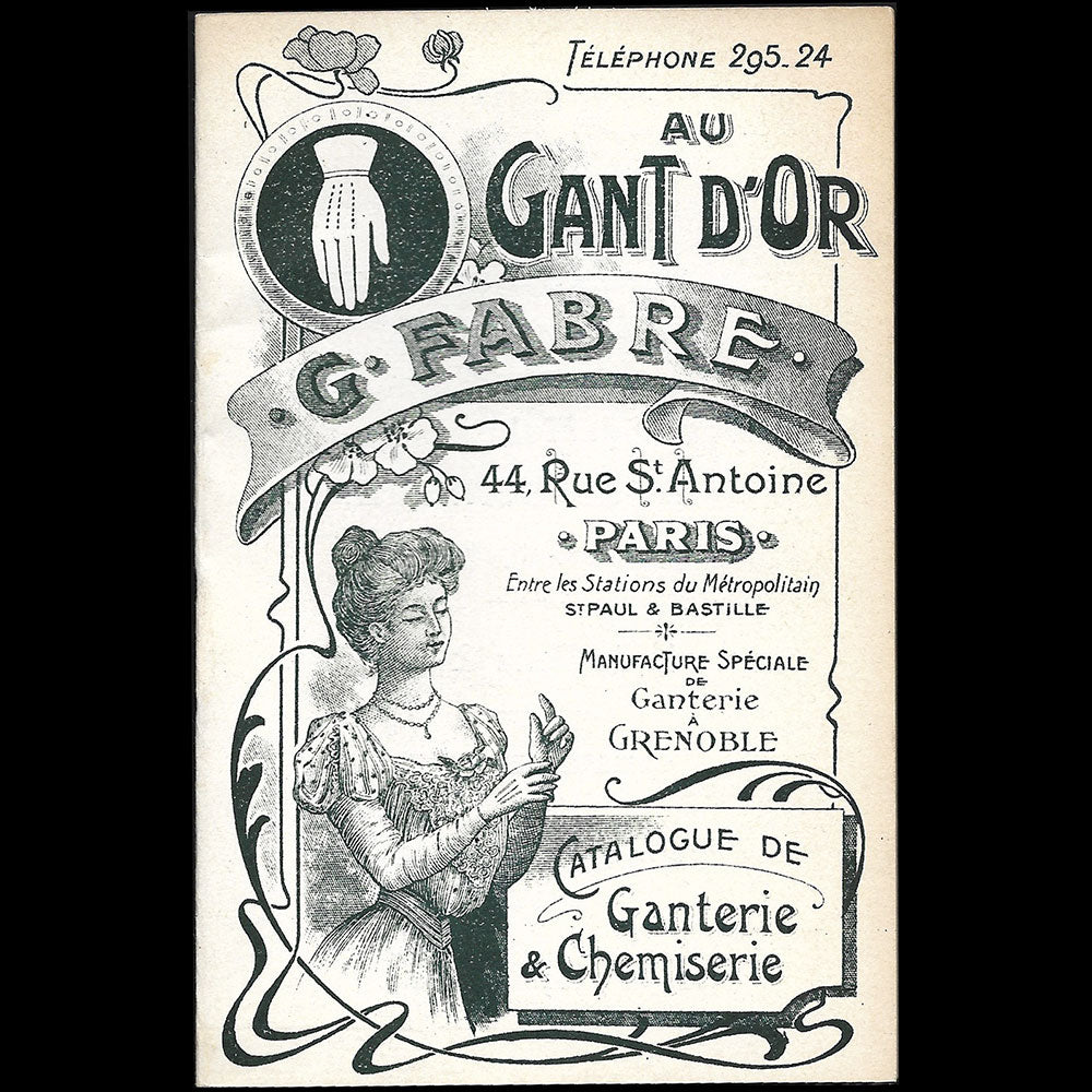 Au Gant d'Or - Catalogue de la maison de ganterie et chemiserie, 44 rue Saint-Antoine à Paris (1900s)