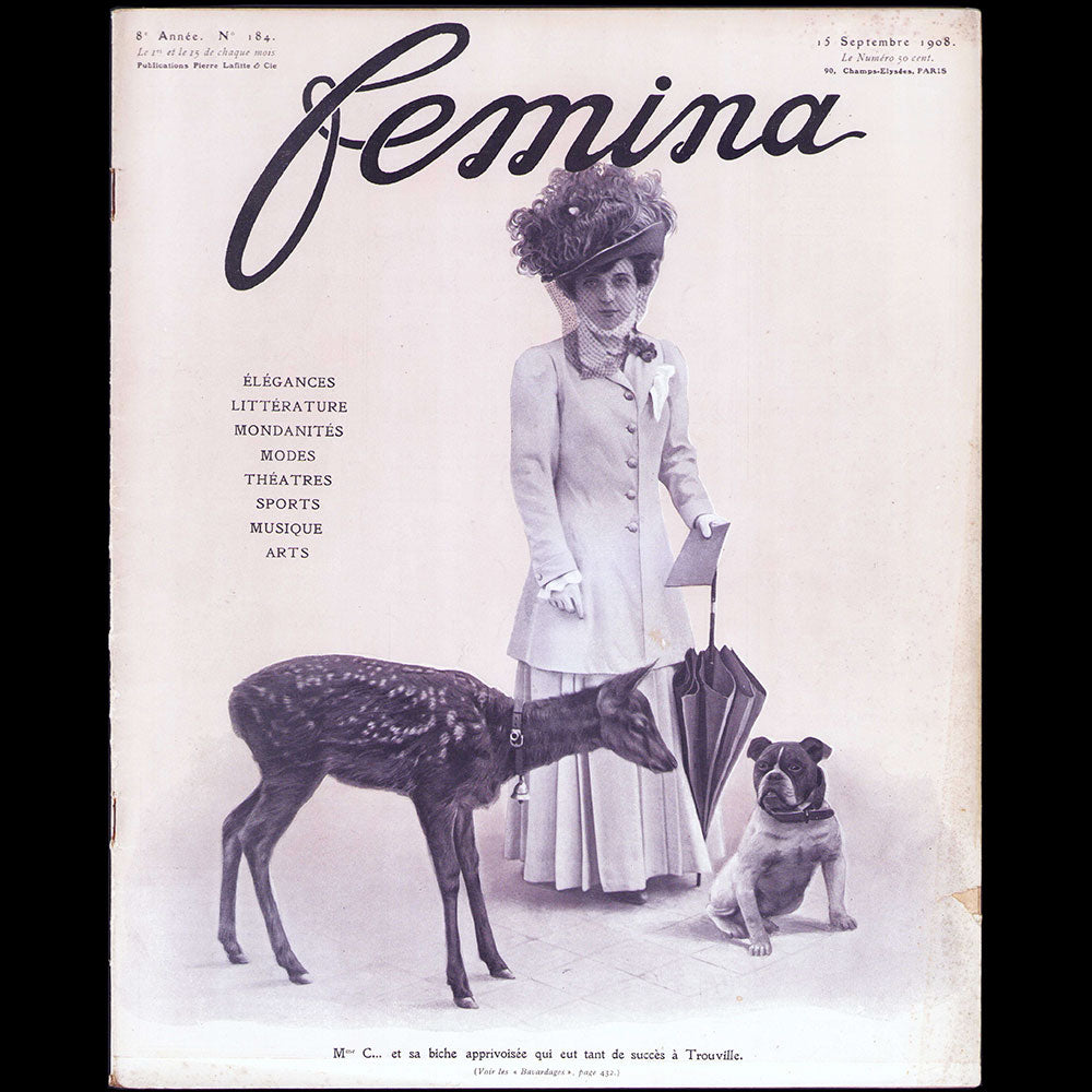 Fémina - Réunion des 24 numéros de l'année 1908 (janvier à décembre 1908)