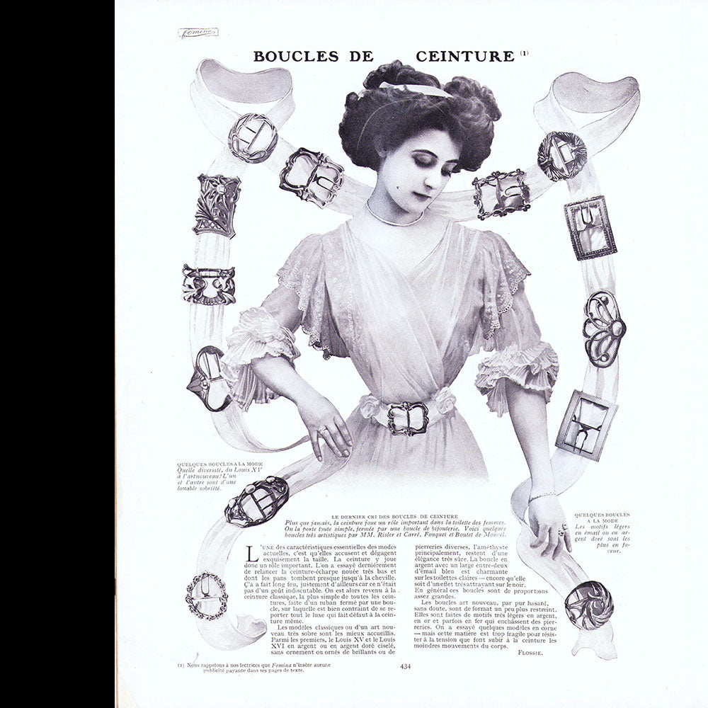 Fémina - Réunion des 24 numéros de l'année 1908 (janvier à décembre 1908)