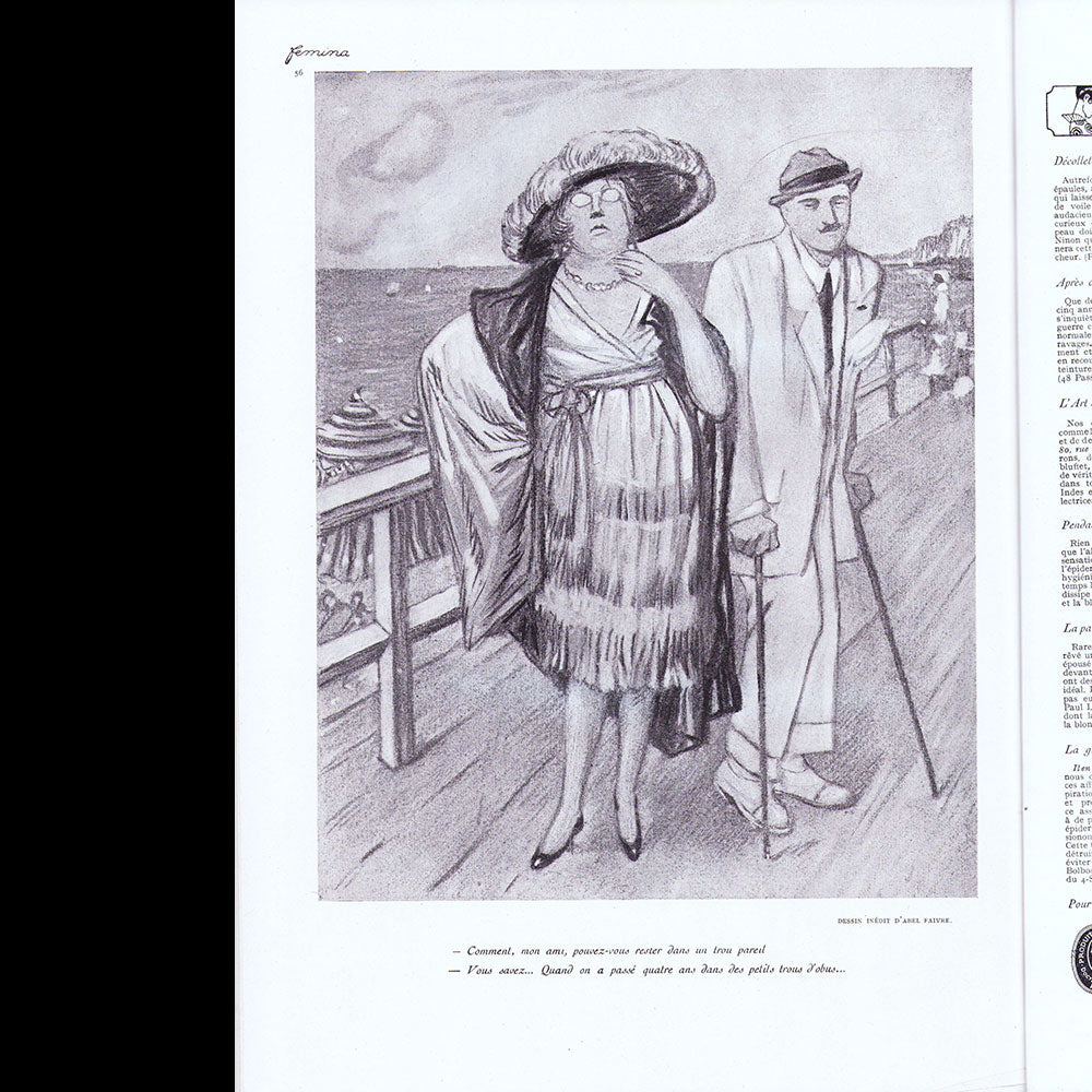 Fémina (août 1919), couverture de René Lelong