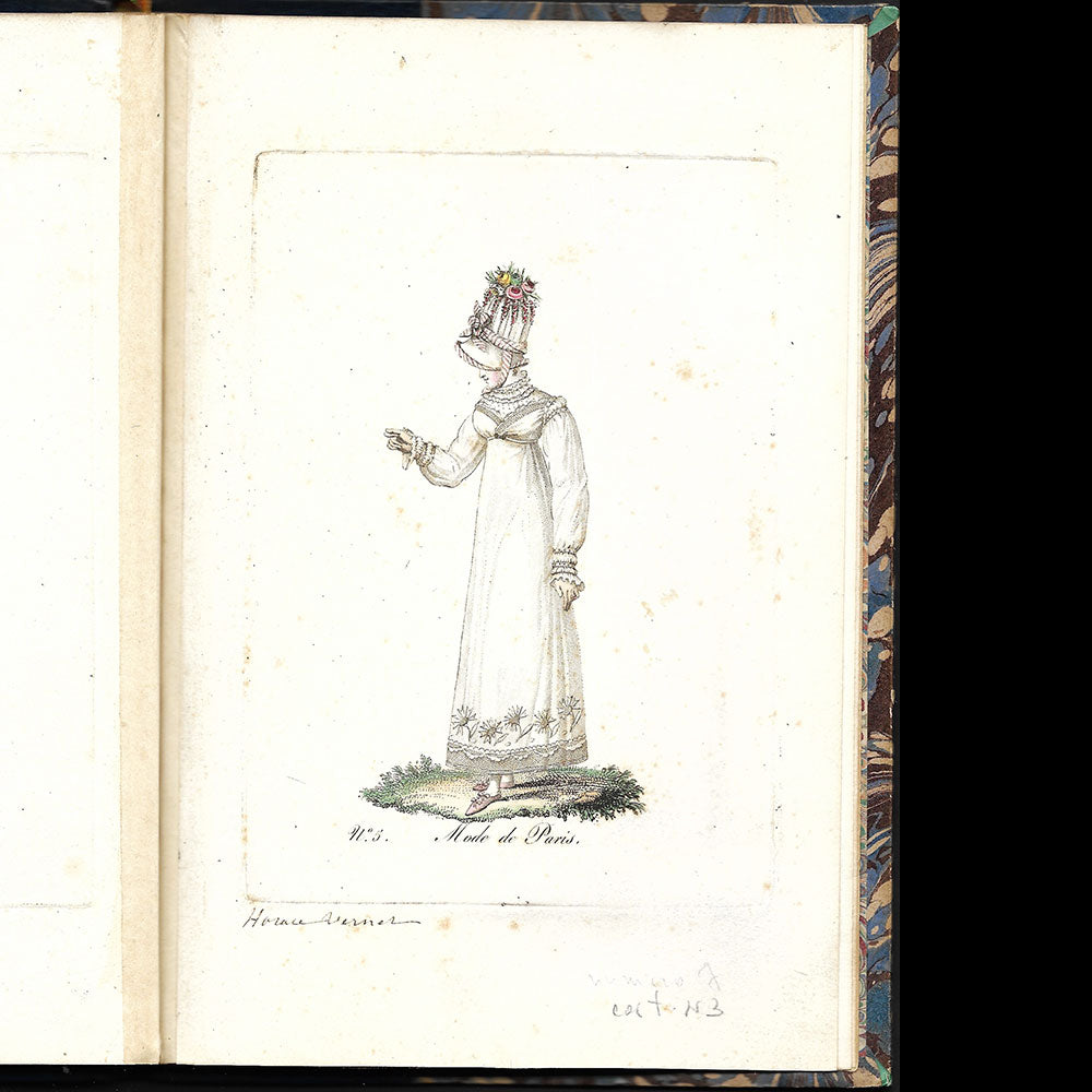 Réunion de 7 planches du Miroir des Grâces (1811) et de l'Annuaire des Modes de Paris (1814)