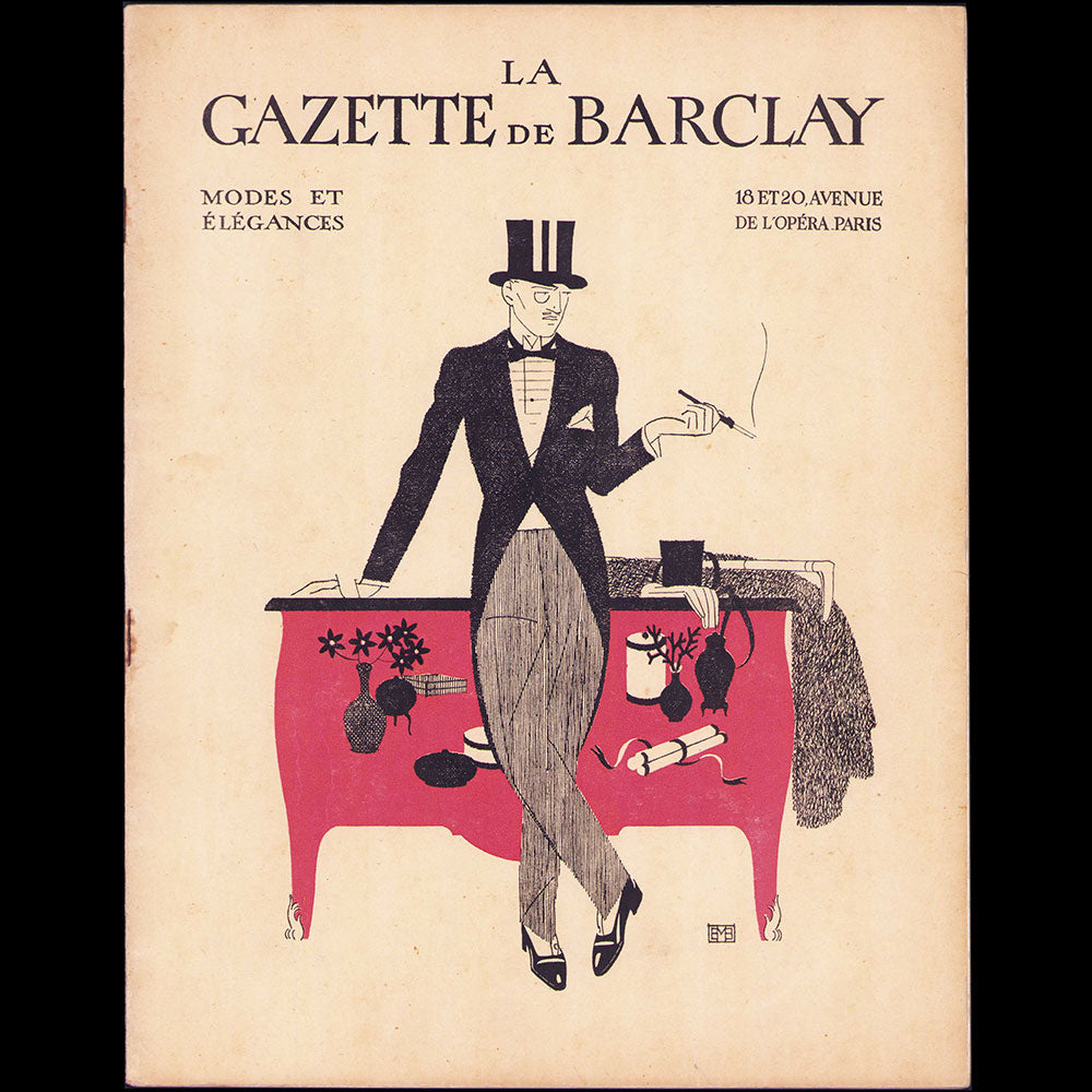 Gazette de Barclay, modes et élégances, Réunion de 9 numéros (1924-1930)