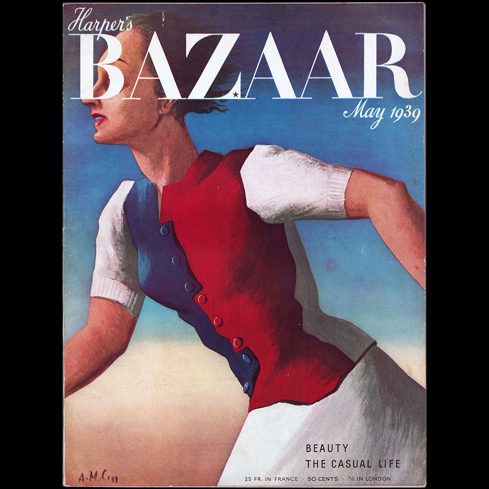 Harper's Bazaar, couverture de Cassandre (May 1939)