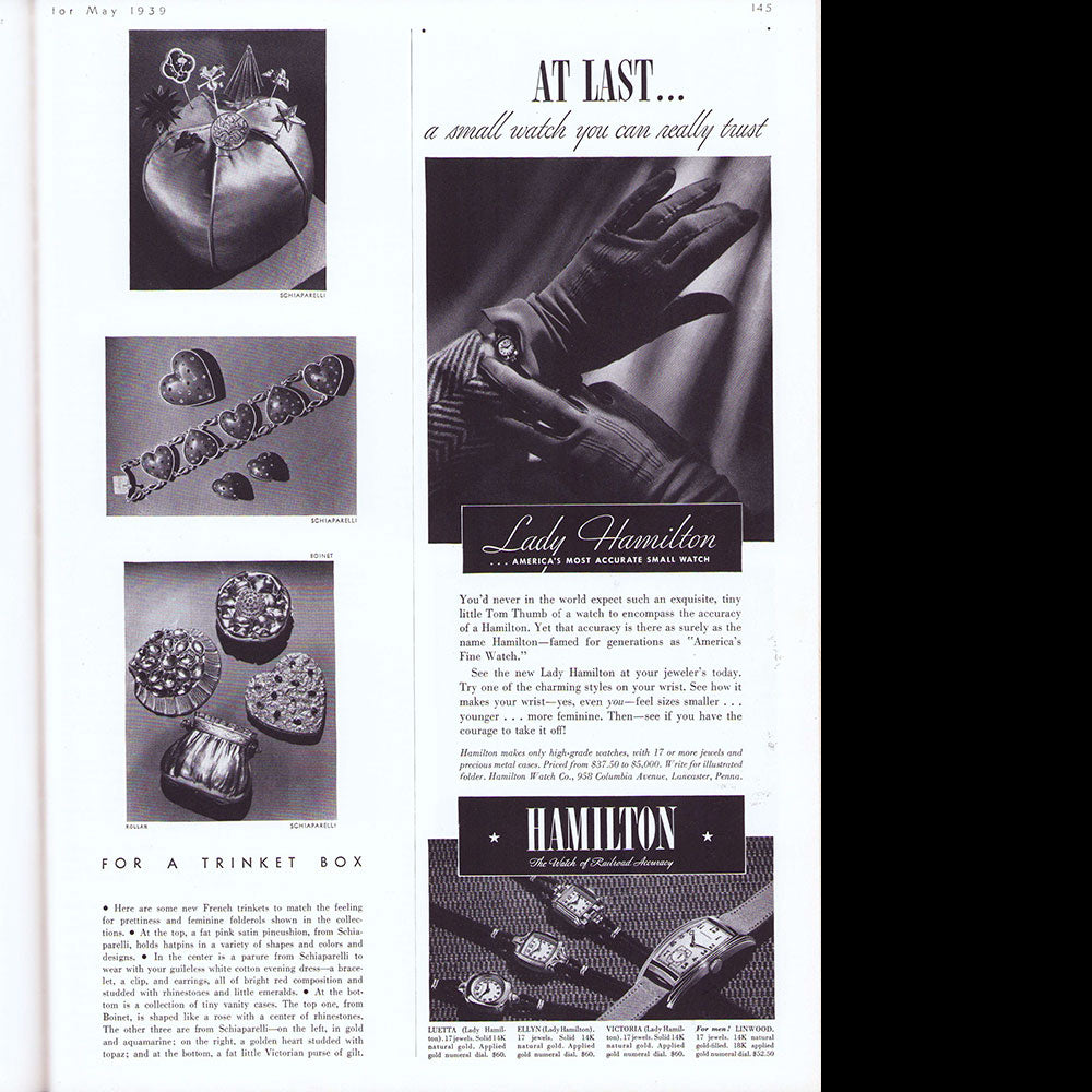 Harper's Bazaar, Buyers Advance Edition, March, April, May 1939