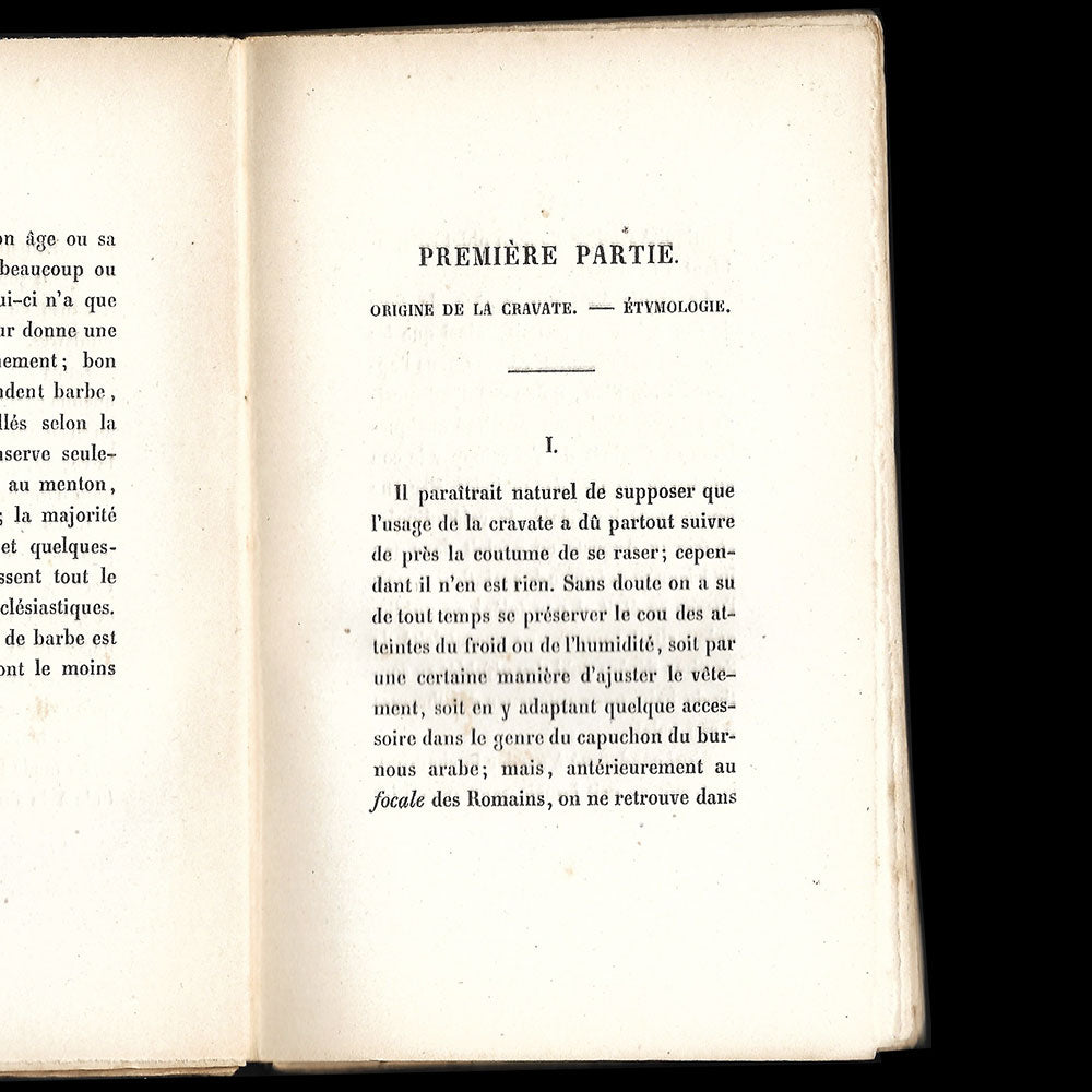 Histoire philosophique, anecdotique et critique de la cravate et du col (1854)