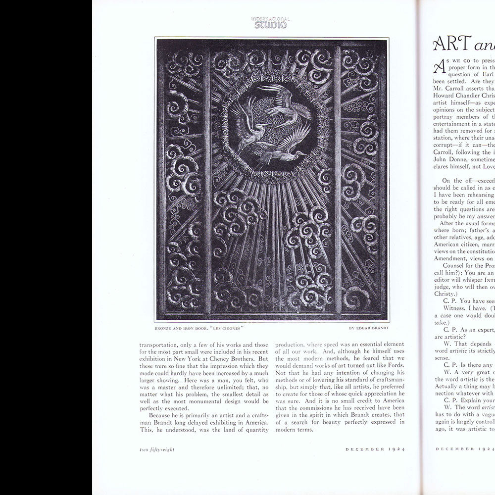 International Studio, December 1924