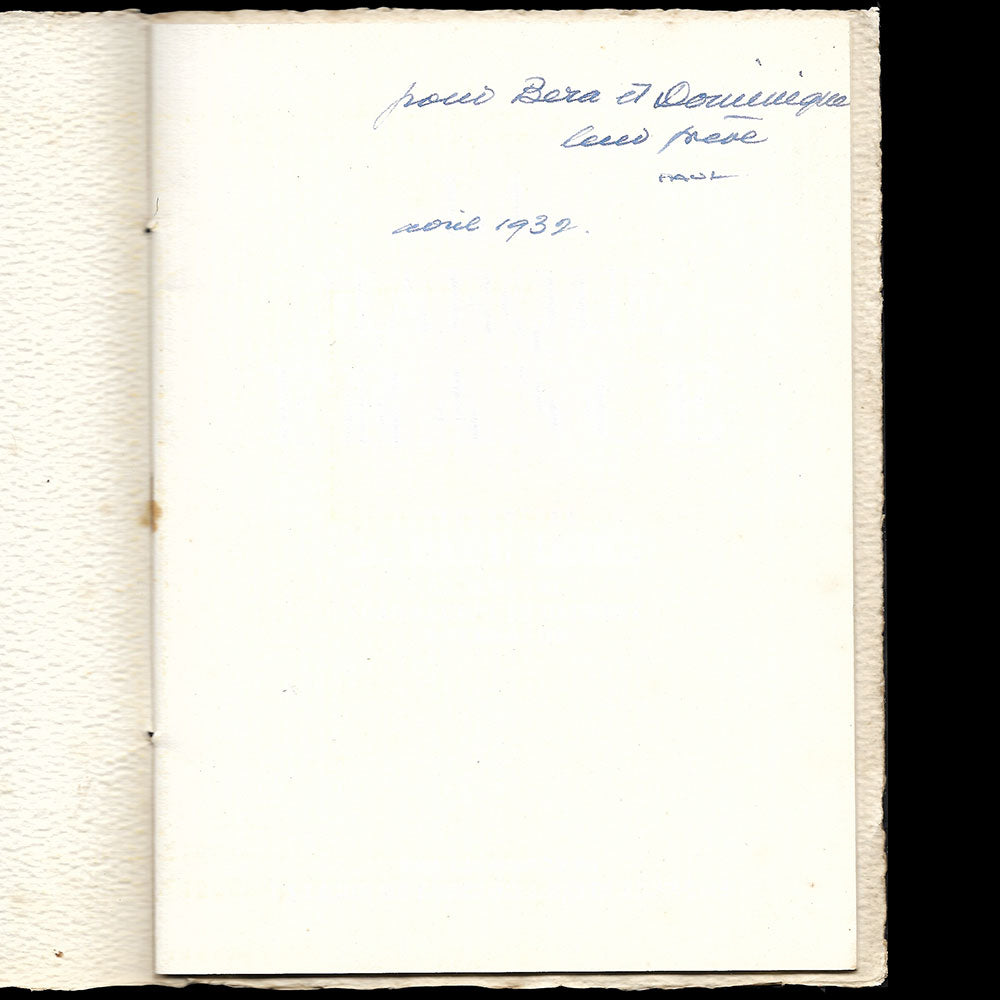 Paul Iribe - La marque France , avec envoi (1932)