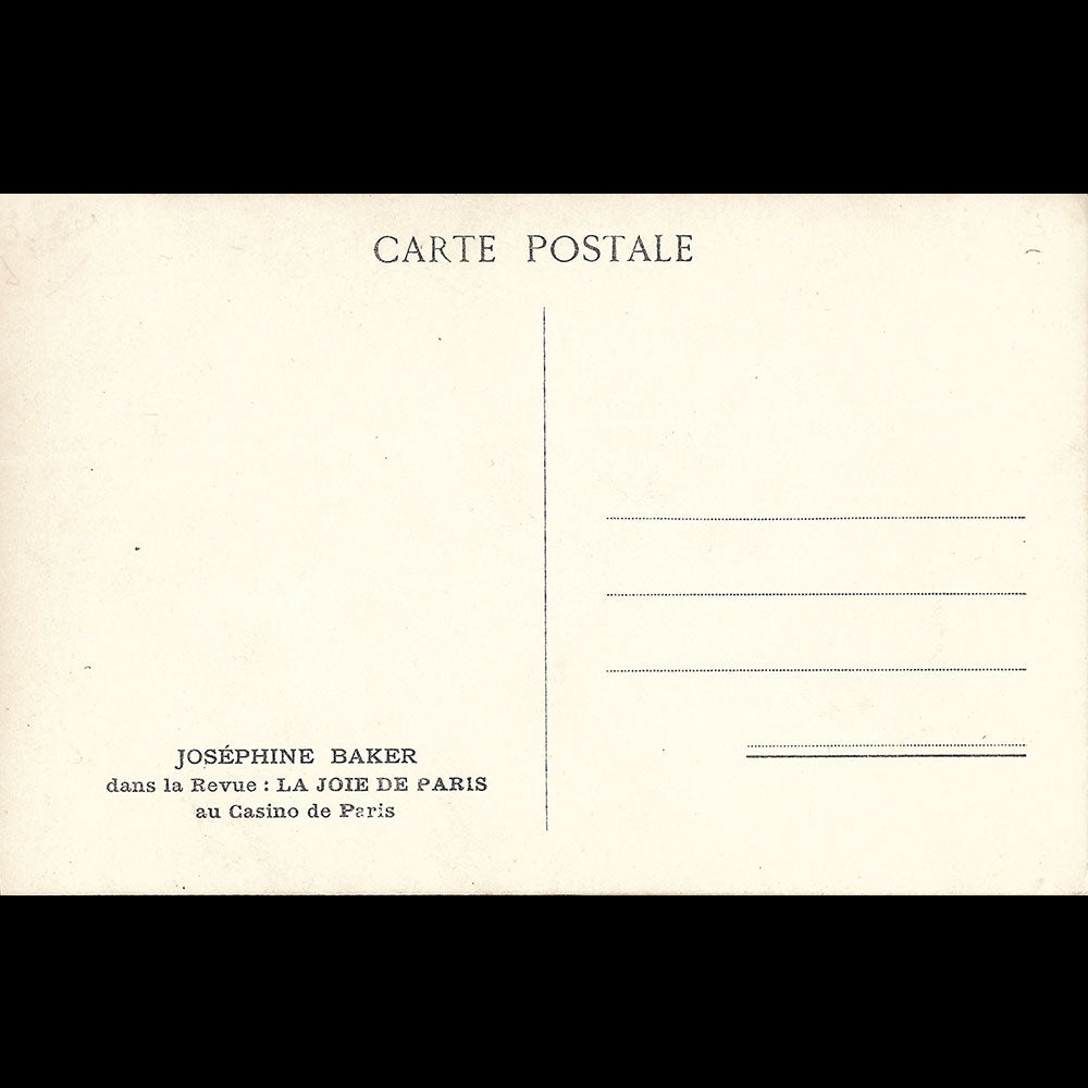 Teddy Piaz - Joséphine Baker dans La Joie de Paris au Casino de Paris (1932)