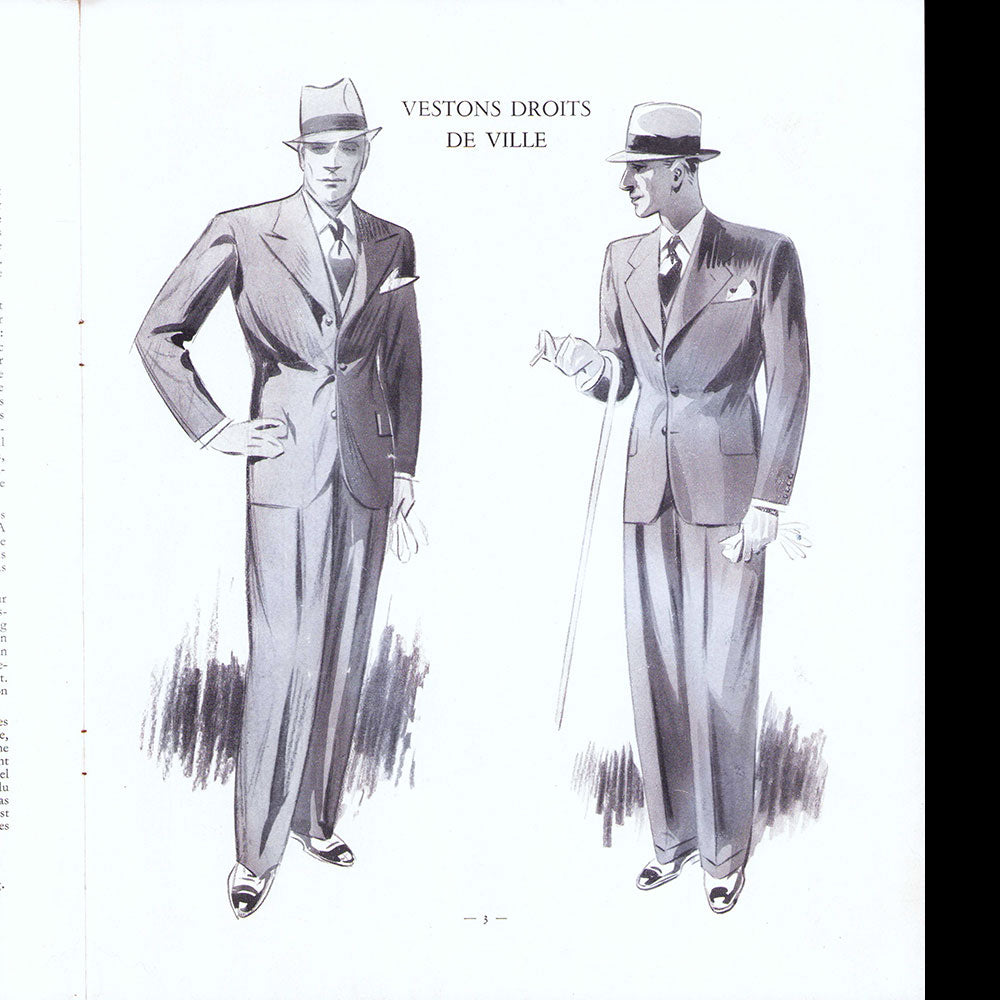 Le Journal de Monsieur, revue mensuelle de la mode masculine - Réunion de 10 numéros de l'année 1935