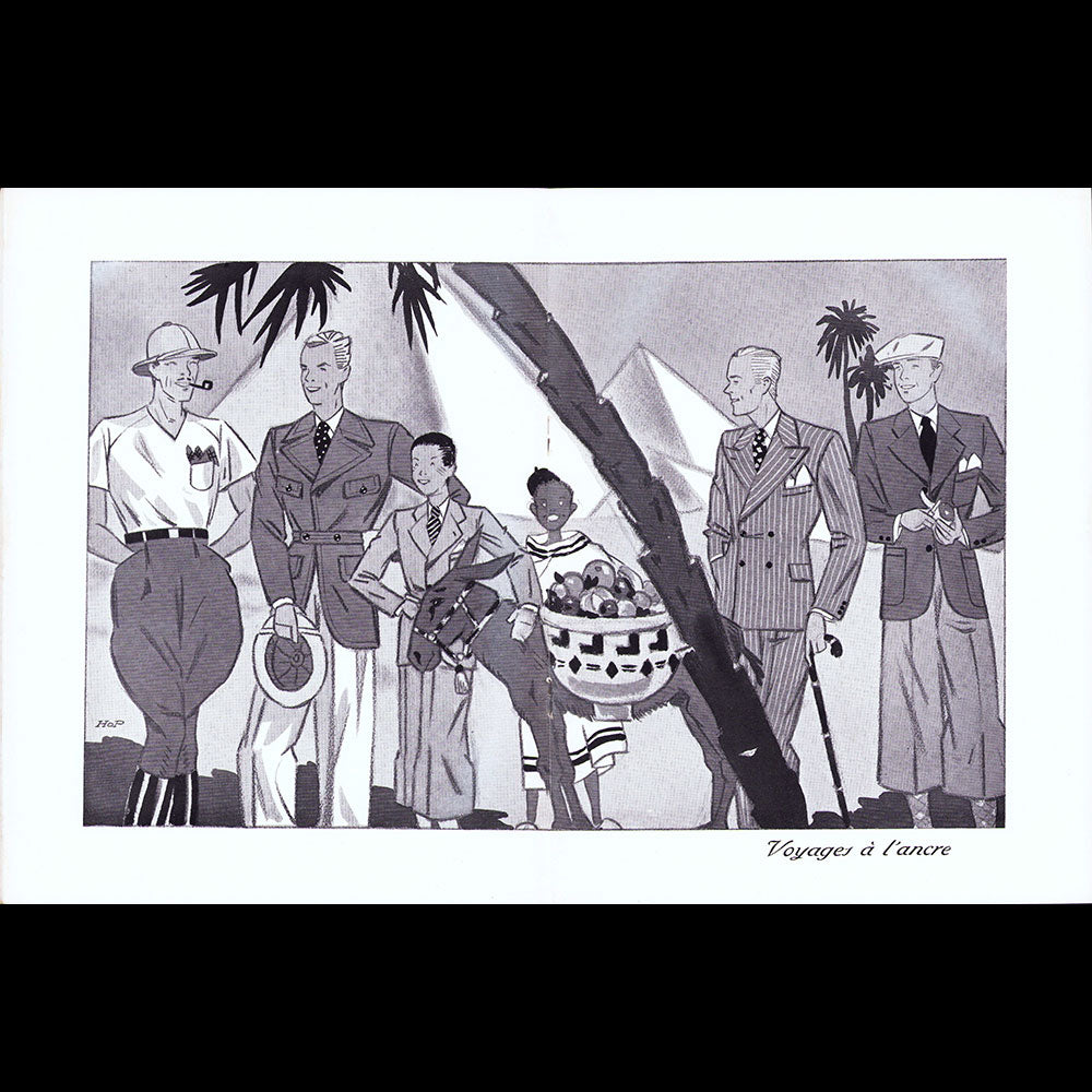 Le Journal de Monsieur, revue mensuelle de la mode masculine - Réunion de 11 numéros de l'année 1936