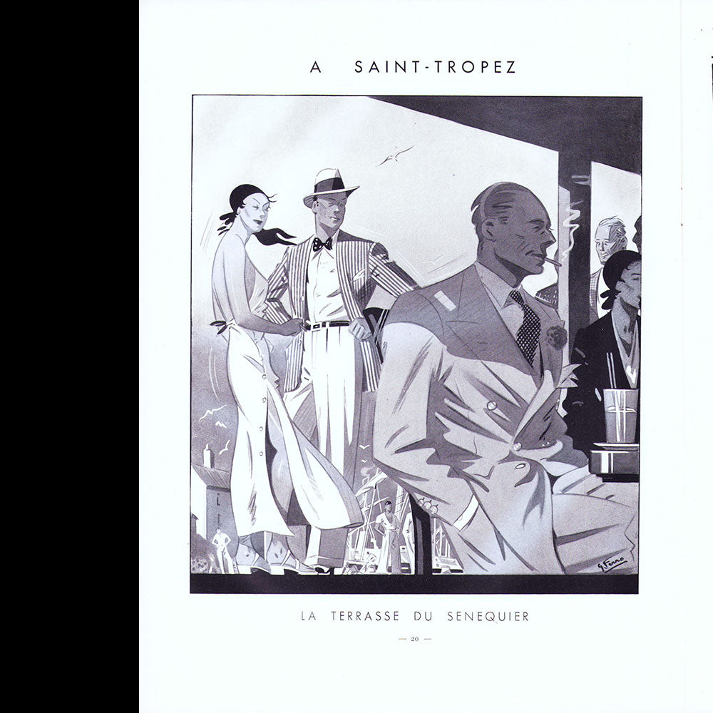 Le Journal de Monsieur, revue mensuelle de la mode masculine - Réunion de 11 numéros de l'année 1936