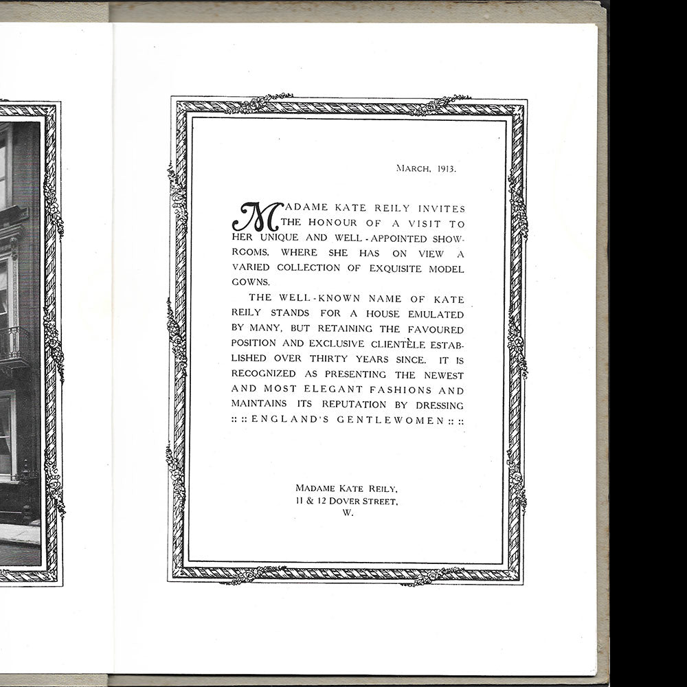 Kate Reily - Dressing England's Gentlewomen, 11 & 12 Dover Street Londres (1913)