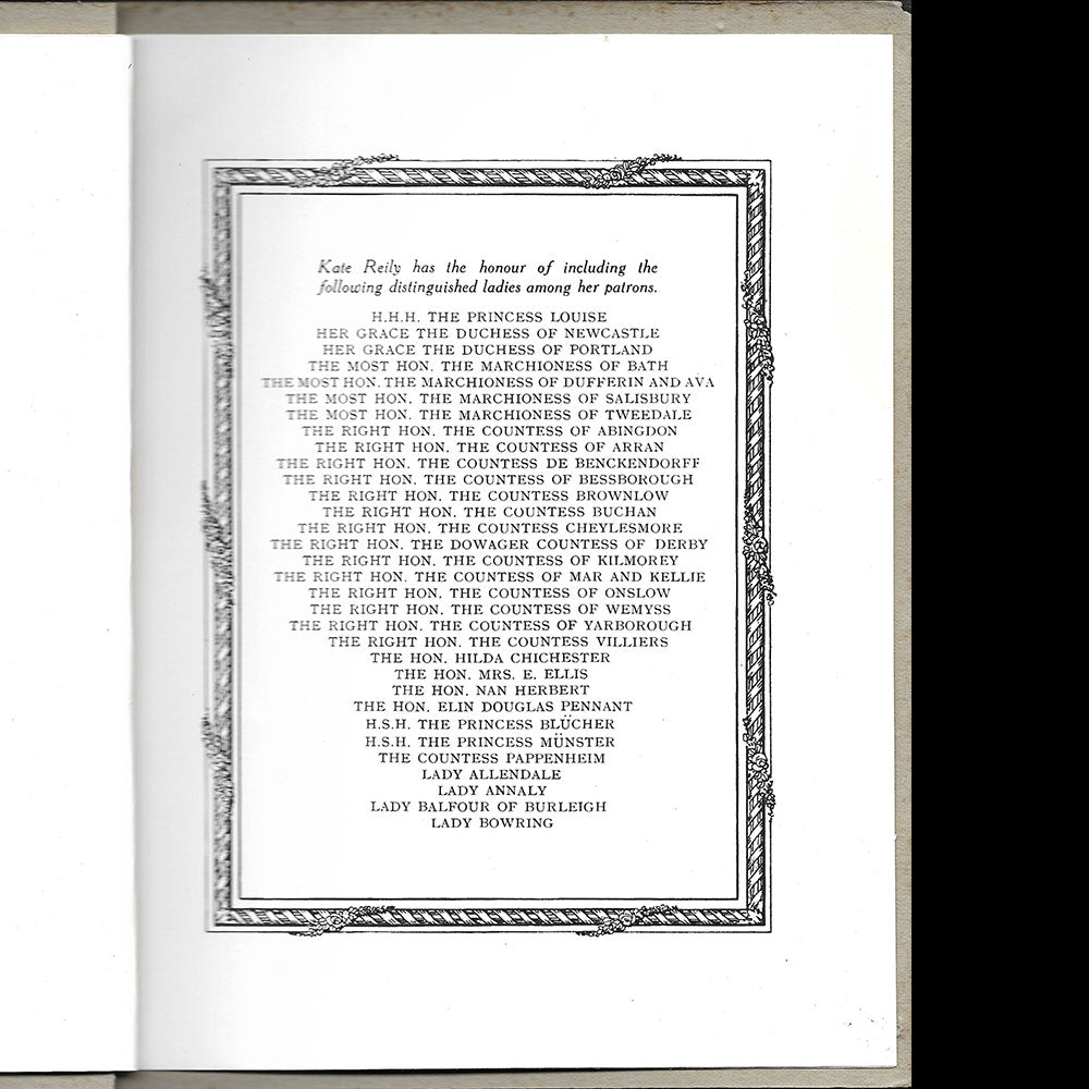 Kate Reily - Dressing England's Gentlewomen, 11 & 12 Dover Street Londres (1913)