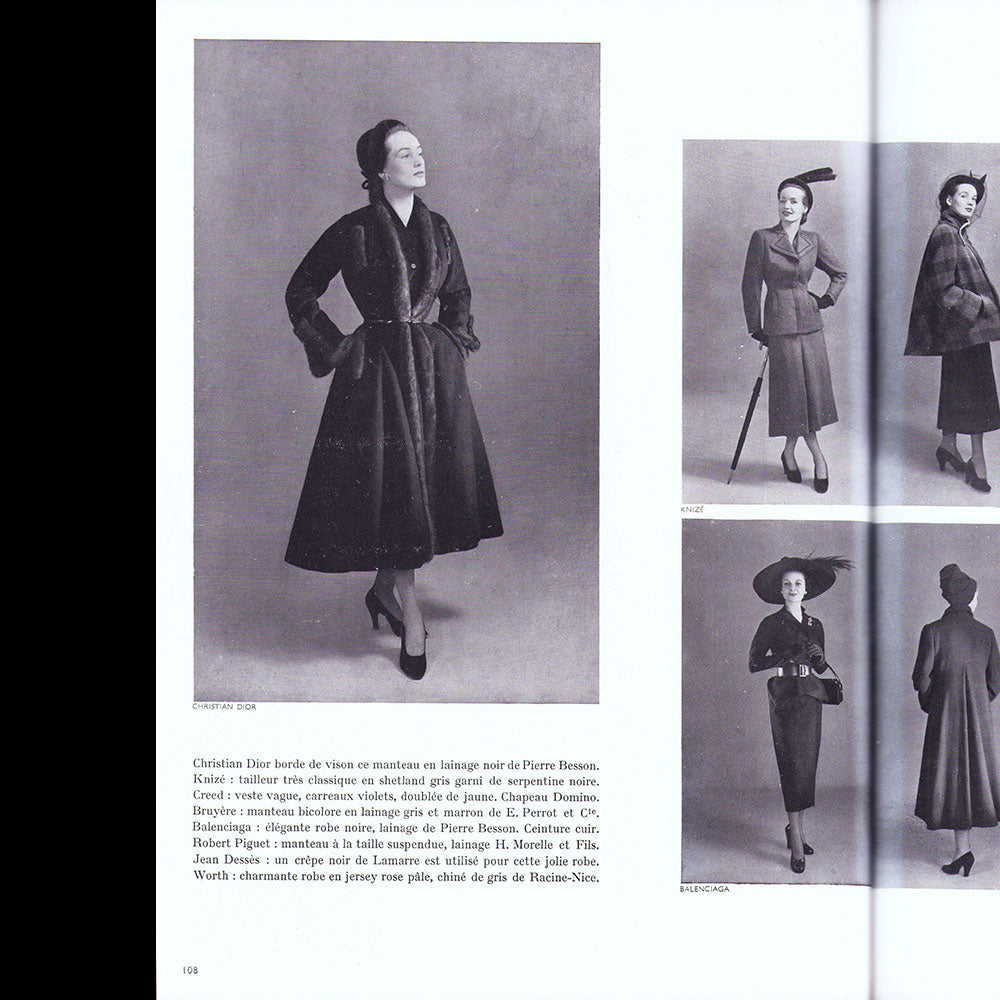 L'Officiel de la couture et de la mode de Paris, noël 1948