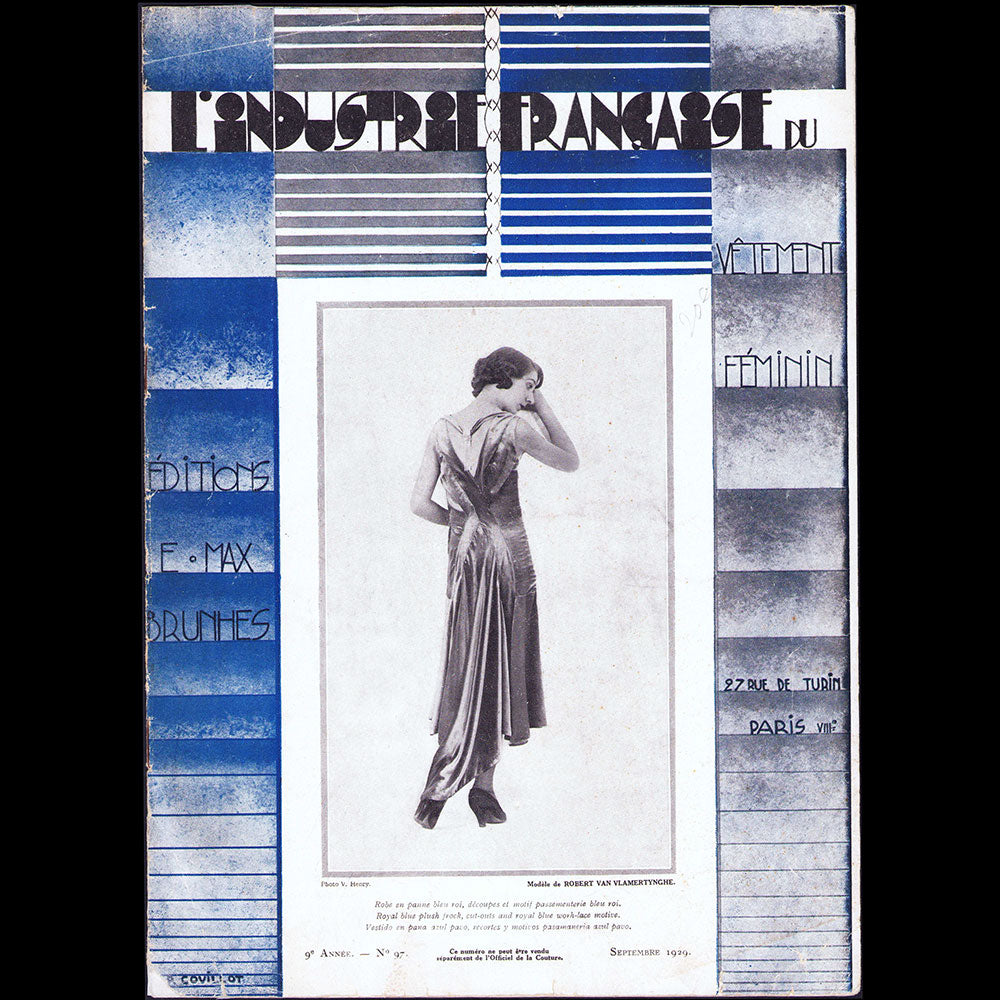 L'Officiel de la mode et de la couture de Paris, Supplément L'Industrie Française du Vêtement Féminin, septembre 1929