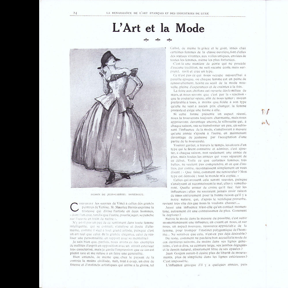 La Renaissance de l'Art Français et des Industries du Luxe (avril 1918)