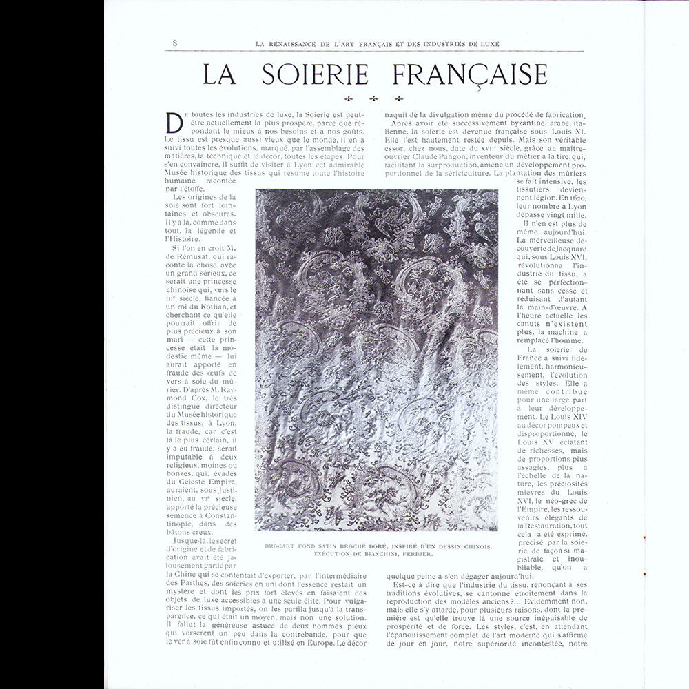 La Renaissance de l'Art Français et des Industries du Luxe (avril 1918)
