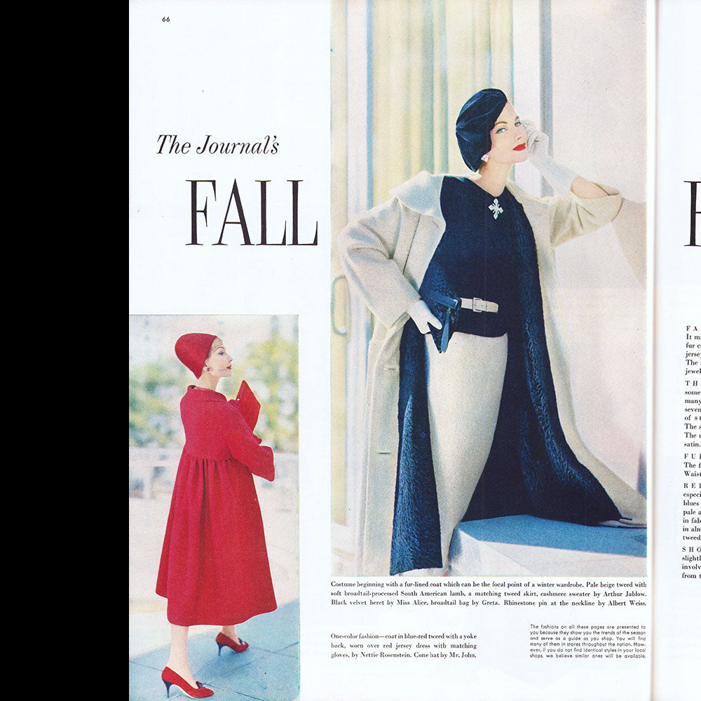 Ladies Home Journal (September 1957), Paris Fahsions