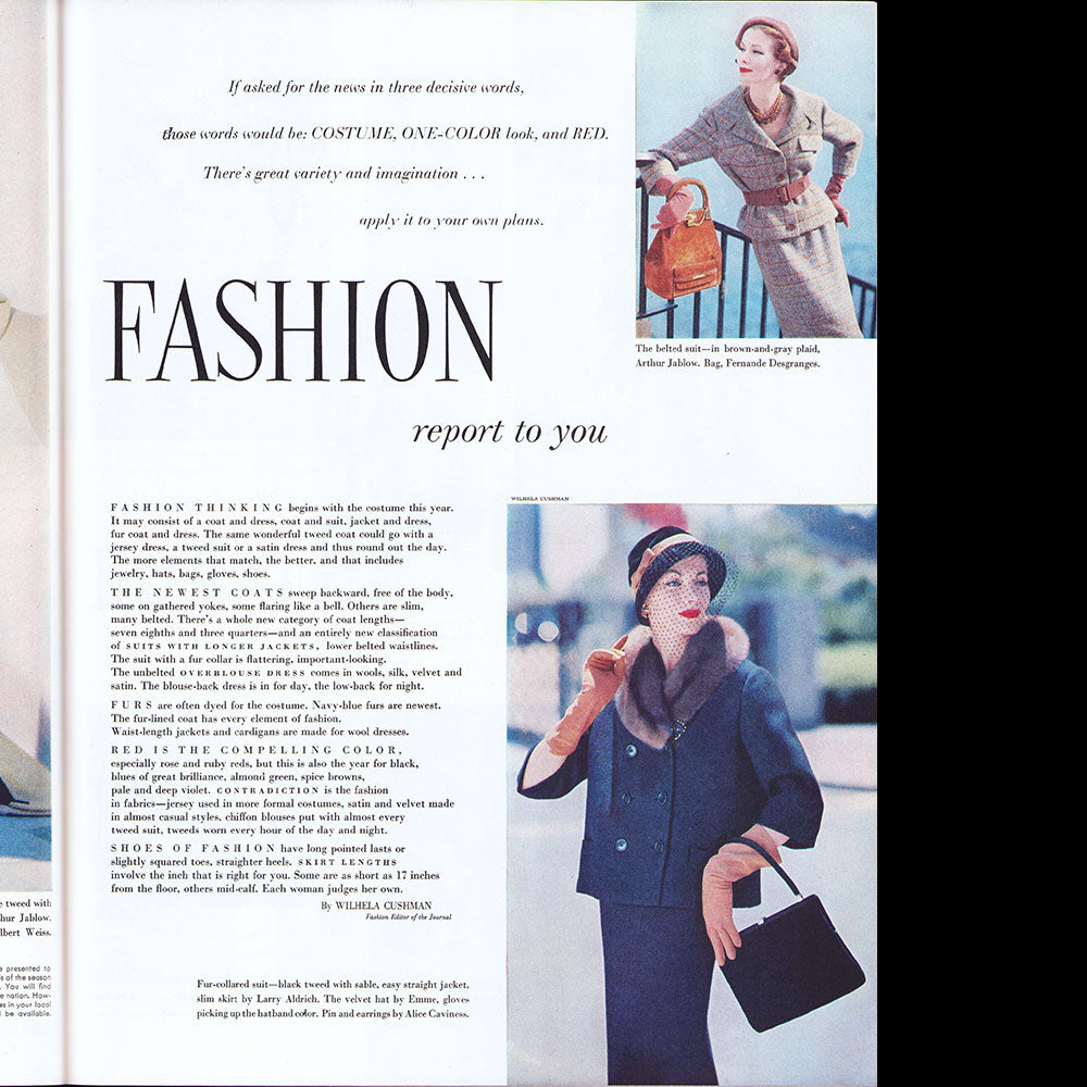 Ladies Home Journal (September 1957), Paris Fahsions