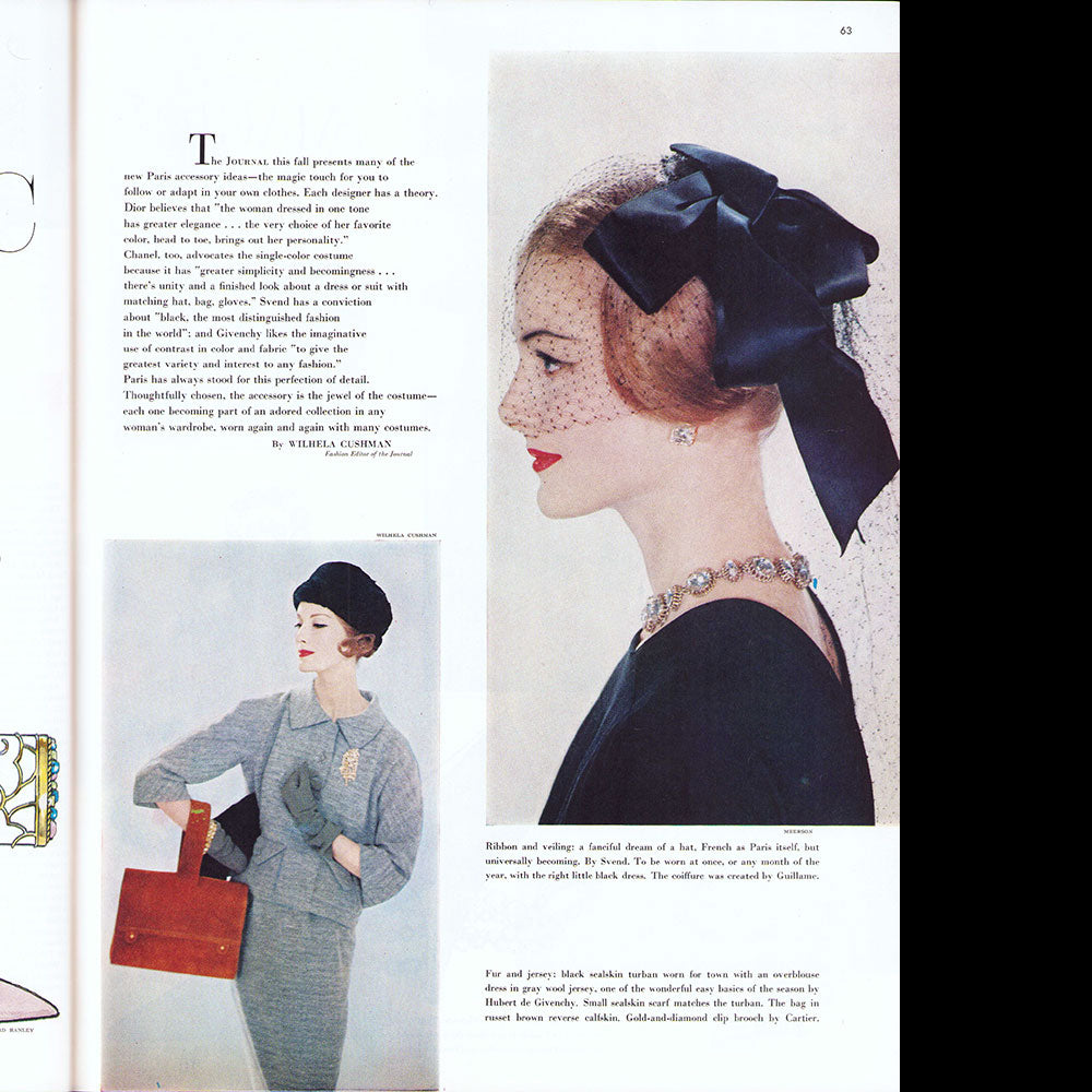 Ladies Home Journal (September 1957), Paris Fahsions