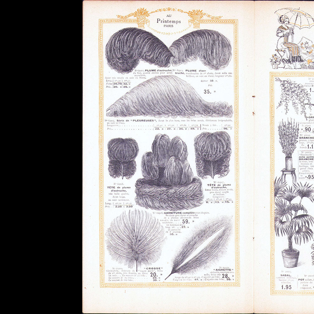 Au Printemps - Dentelles, Fleurs, Voilettes, Gants, Parfums (1906)