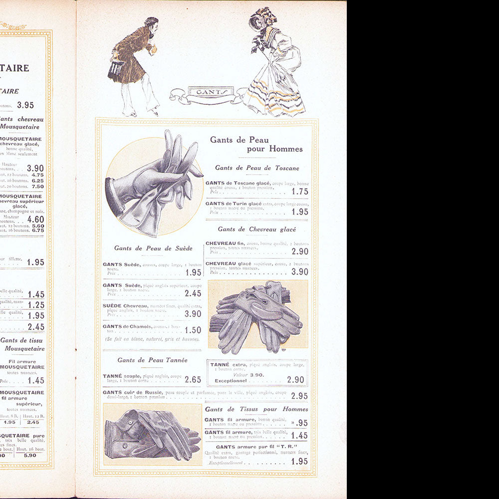 Au Printemps - Dentelles, Fleurs, Voilettes, Gants, Parfums (1906)