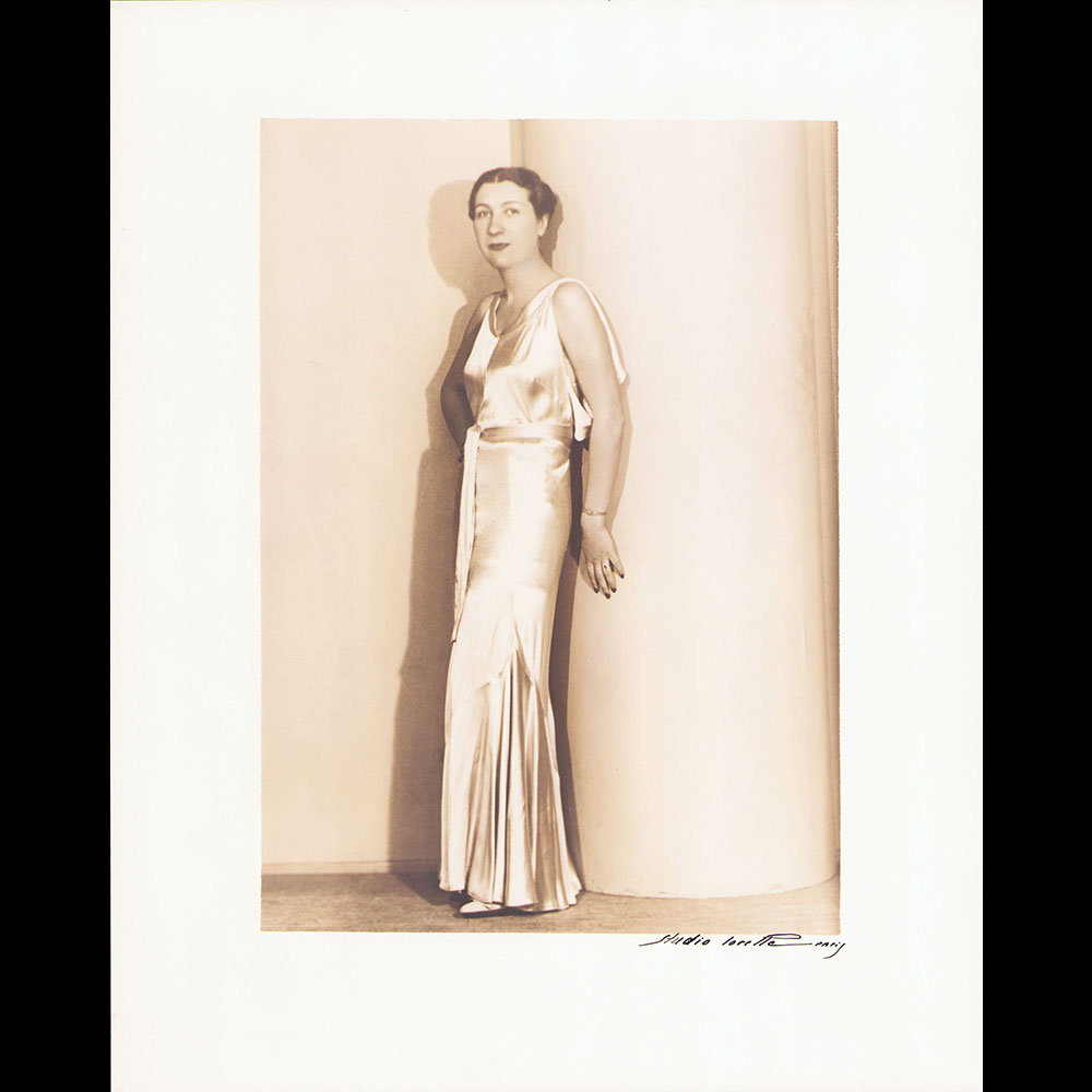 Robe du soir, tirage du Studio Lorelle (1930s)