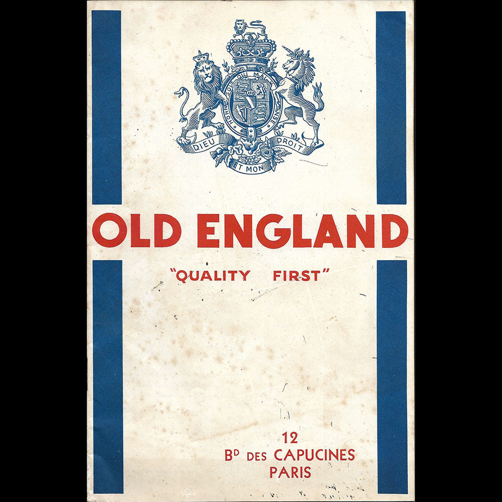 Old England - Catalogue Nouveautés pour l'Hiver (1930s)